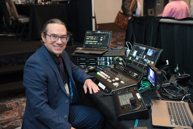 David Kausek on set